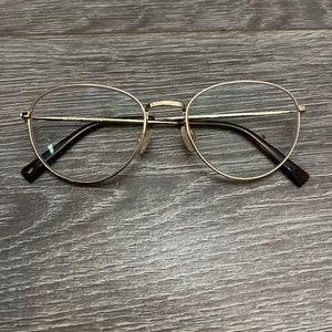 Warby Parker Gold Rimmed Glasses